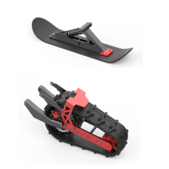 All Terrain Electric Snow Scooter S15 2000W Power with Ski Convert Kit Multifunctional Snowmobile