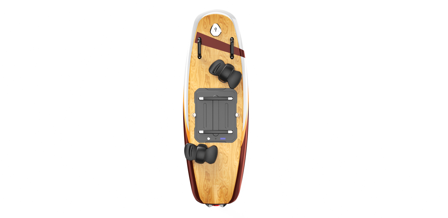Fiber Glass Electric Surfboard FIG15 15KW 4.5KWH Max Speed 34mph Remote Control