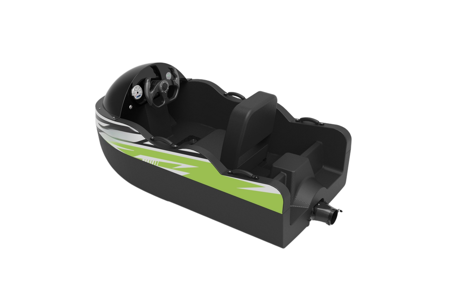 Electric Kart Boat with Jet Motor Power 15KW 4.5KWH Max Speed 34MPH